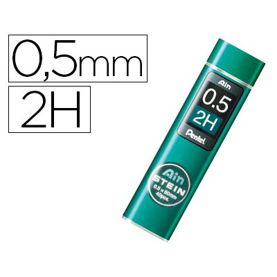 Estuche Pentel Ain Stein Mines 0.5 2H con 40 minas Estuche Pentel Ain Stein Mines 0.5 2H con 40 minas