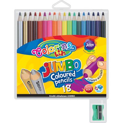 Lápices de Color Colorino Jumbo 18 - Material de Dibujo Lápices de Color Colorino Jumbo 18 - Material de Dibujo