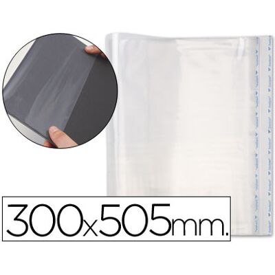 Bolsas Protectoras Para Encuadernación Adhesiva En Polipropileno Transparente 300X505Mm - SADIPAL Bolsas Protectoras Para Encuadernación Adhesiva En Polipropileno Transparente 300X505Mm - SADIPAL
