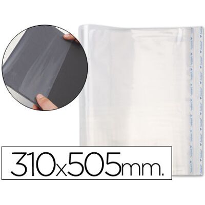 Bolsas Protectoras Para Encuadernación Adhesiva En Polipropileno Transparente 310X505Mm - SADIPAL Bolsas Protectoras Para Encuadernación Adhesiva En Polipropileno Transparente 310X505Mm - SADIPAL