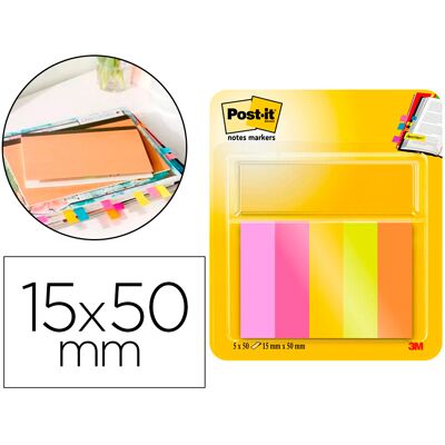 Bloc Notas Adhesivas Post-It Mini Notes Energetic Color 15 X 50 Mm 50 Hojas Colores Surtidos Bloc Notas Adhesivas Post-It Mini Notes Energetic Color 15 X 50 Mm 50 Hojas Colores Surtidos