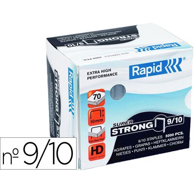 Grapa Rapid Super Fuerte Galvanizada Nº9/10 Caja de 5000 Unidades - RAPID Grapa Rapid Super Fuerte Galvanizada Nº9/10 Caja de 5000 Unidades - RAPID