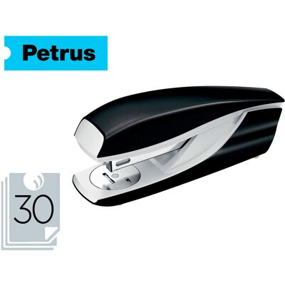Grapadora Petrus 635 Wow Negra Metálica Capacidad 30 Hojas - PETRUS Grapadora Petrus 635 Wow Negra Metálica Capacidad 30 Hojas - PETRUS