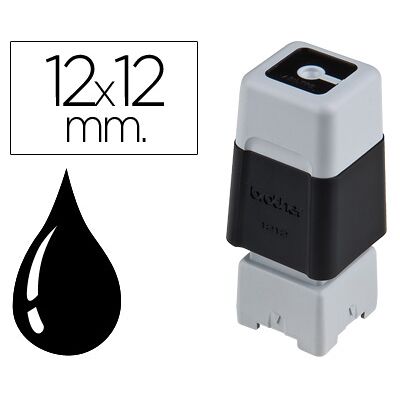 Sello Automático Brother 12 Mm X 12 Mm Negro - BROTHER Sello Automático Brother 12 Mm X 12 Mm Negro - BROTHER