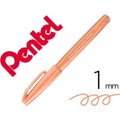 Rotulador / Pincel Táctil Para Caligrafía Color Marrón Pálido - PENTEL Rotulador / Pincel Táctil Para Caligrafía Color Marrón Pálido - PENTEL