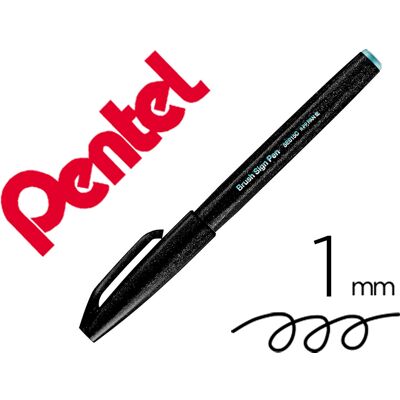 Rotulador / Pincel Táctil Para Caligrafía Color Gris Claro - PENTEL Rotulador / Pincel Táctil Para Caligrafía Color Gris Claro - PENTEL