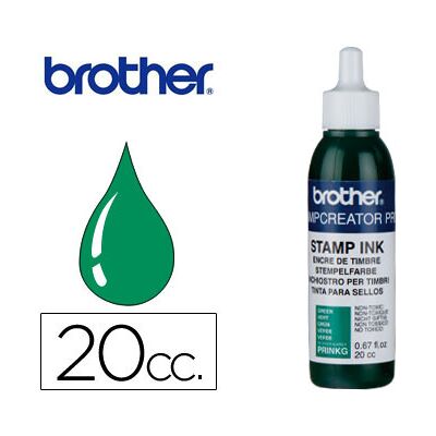 20 Cc Tinta Verde Reinking Para Sellos Automáticos Brother - BROTHER 20 Cc Tinta Verde Reinking Para Sellos Automáticos Brother - BROTHER