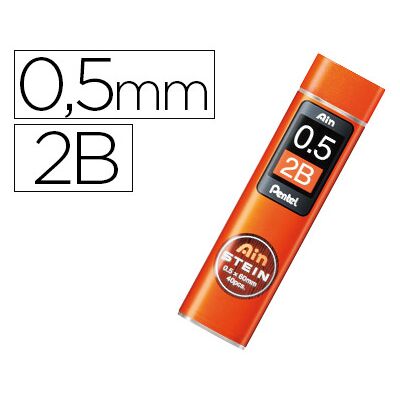 Estuche Pentel Ain Stein Mines 0.5 2B con 40 minas Estuche Pentel Ain Stein Mines 0.5 2B con 40 minas
