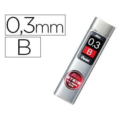 Estuche Pentel Ain Stein Mines 0.3 B con 15 minas Estuche Pentel Ain Stein Mines 0.3 B con 15 minas