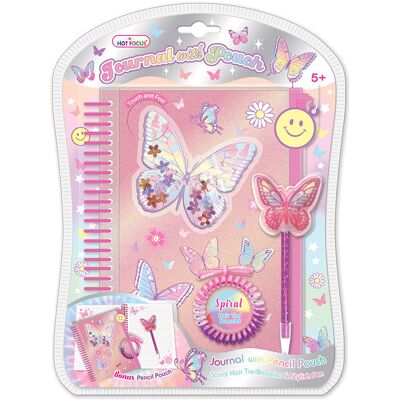Butterfly Diario con Bolígrafo Pouch - HOTFOCUS Butterfly Diario con Bolígrafo Pouch - HOTFOCUS