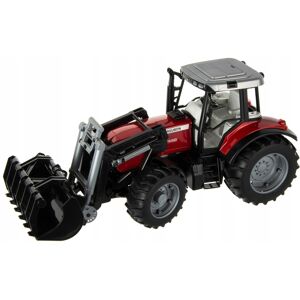 Tractor de juguete Massey Ferguson 7480 con remolque delantero y forestal - BRUDER Tractor de juguete Massey Ferguson 7480 con remolque delantero y forestal - BRUDER