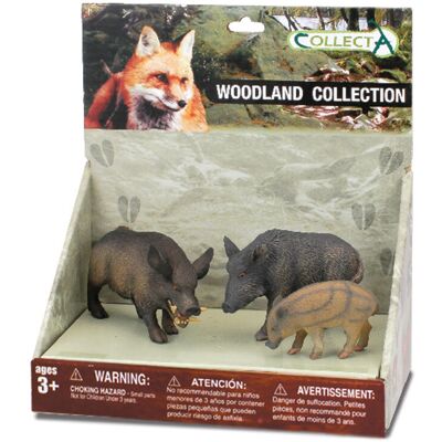 Set de Miniaturas de Jabalí Salvaje COLLECTA - Colección de Figuras Set de Miniaturas de Jabalí Salvaje COLLECTA - Colección de Figuras