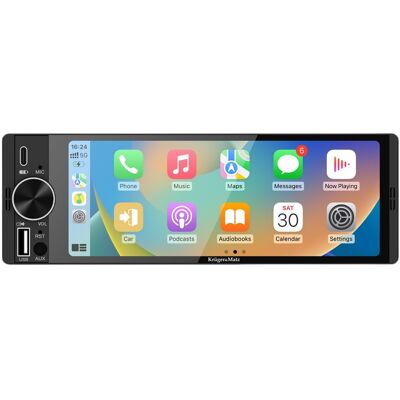 KRUGER MATZ Radio para Coche 6.36" 1 DIN Pantalla Táctil 4×60W (CarPlay/Android Auto/MirrorLink/Bluetooth) – Kruger&Matz KRUGER MATZ Radio para Coche 6.36" 1 DIN Pantalla Táctil 4×60W (CarPlay/Android Auto/MirrorLink/Bluetooth) – Kruger&Matz