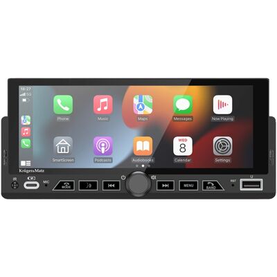 KRUGER MATZ Radio para Coche 6.9" 1 DIN Pantalla Táctil 4×60W (CarPlay/Android Auto/MirrorLink/Bluetooth) – Kruger&Matz KRUGER MATZ Radio para Coche 6.9" 1 DIN Pantalla Táctil 4×60W (CarPlay/Android Auto/MirrorLink/Bluetooth) – Kruger&Matz