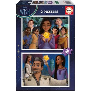 Puzzle Junior 2X48 Disney Wish - EDUCA Puzzle Junior 2X48 Disney Wish - EDUCA