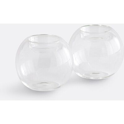 La Redoute INTERIEURS Juego De 2 Portavelas De Cristal Transparente, Altura 7,5 Cm, OVIA. Talla talla única. Color La Redoute INTERIEURS Juego De 2 Portavelas De Cristal Transparente, Altura 7,5 Cm, OVIA. Talla talla única. Color