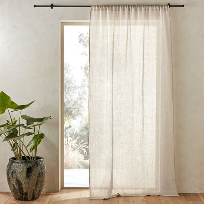 Cortina de lino Am.pm Fishoyi - 140x260cm - Beige - Cortina Cortina de lino Am.pm Fishoyi - 140x260cm - Beige - Cortina
