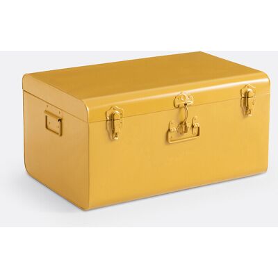 LA REDOUTE INTERIEURS - Baúl de acero - Amarillo - Caja de almacenamiento LA REDOUTE INTERIEURS - Baúl de acero - Amarillo - Caja de almacenamiento