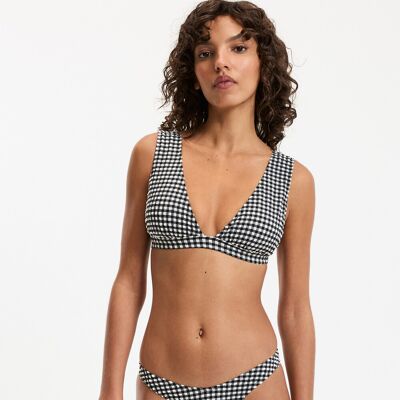 La Redoute Top de bikini de cuadros vichy, Signature JOHANE. Talla 42. Color La Redoute Top de bikini de cuadros vichy, Signature JOHANE. Talla 42. Color