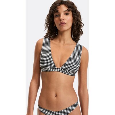 La Redoute Top de bikini de cuadros vichy, Signature JOHANE. Talla 42. Color La Redoute Top de bikini de cuadros vichy, Signature JOHANE. Talla 42. Color