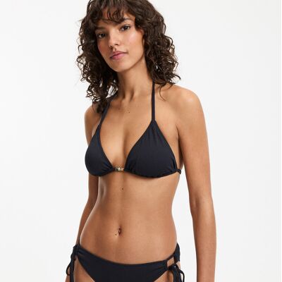 La Redoute Top de triángulo para bikini en tejido texturizado. Talla 40. Color La Redoute Top de triángulo para bikini en tejido texturizado. Talla 40. Color