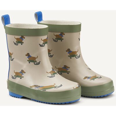 La Redoute Botas de lluvia, estampado de perros. Talla 21. Color La Redoute Botas de lluvia, estampado de perros. Talla 21. Color