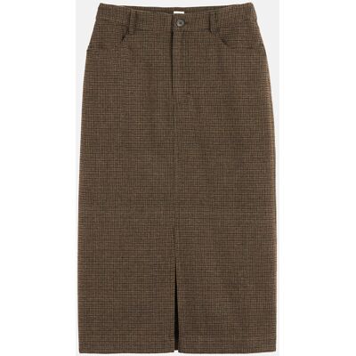 La Redoute Falda lápiz de cuadros de largo midi. Talla 40. Color La Redoute Falda lápiz de cuadros de largo midi. Talla 40. Color