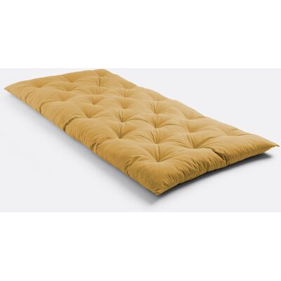 LA REDOUTE INTERIEURS Colchón de suelo de algodón reciclado - 90x190cm - Amarillo LA REDOUTE INTERIEURS Colchón de suelo de algodón reciclado - 90x190cm - Amarillo