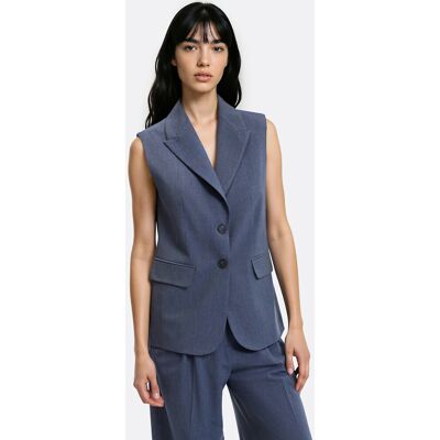 La Redoute Blazer larga oversize sin mangas. Talla 46. Color La Redoute Blazer larga oversize sin mangas. Talla 46. Color