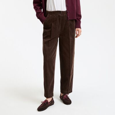 La Redoute Pantalones de corte carrot de terciopelo. Talla 42. Color La Redoute Pantalones de corte carrot de terciopelo. Talla 42. Color