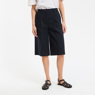 La Redoute Bermudas a rayas con pinzas. Talla 50. Color La Redoute Bermudas a rayas con pinzas. Talla 50. Color