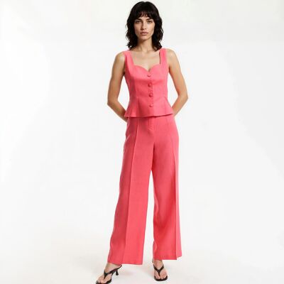 La Redoute Mono efecto 2 en 1 en lino. Talla 38. Color La Redoute Mono efecto 2 en 1 en lino. Talla 38. Color