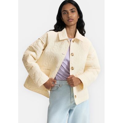 La Redoute Chaqueta acolchada con flores en relieve. Talla M. Color La Redoute Chaqueta acolchada con flores en relieve. Talla M. Color