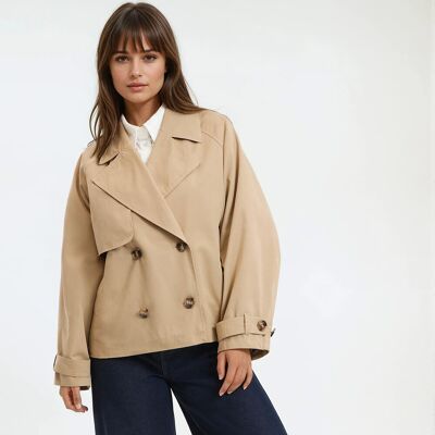 La Redoute Gabardina corta oversize, Signature MARCELLIN. Talla L. Color La Redoute Gabardina corta oversize, Signature MARCELLIN. Talla L. Color