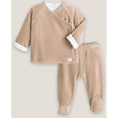 La Redoute Conjunto de dos piezas con pie, de pana. Talla 60 cm (3 meses). Color La Redoute Conjunto de dos piezas con pie, de pana. Talla 60 cm (3 meses). Color