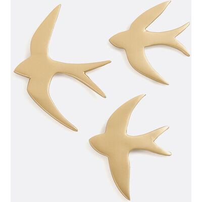 La Redoute INTERIEURS Lote De 3 Decoraciones De Pared De Aves, Strakaza. Talla talla única. Color La Redoute INTERIEURS Lote De 3 Decoraciones De Pared De Aves, Strakaza. Talla talla única. Color
