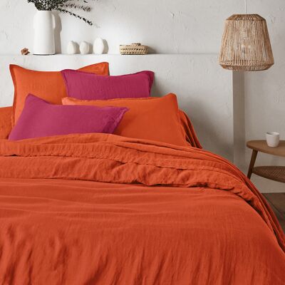 La Redoute Funda nórdica de lino lavado, Linot. Talla Cama 90cm (160x210cm). Color La Redoute Funda nórdica de lino lavado, Linot. Talla Cama 90cm (160x210cm). Color