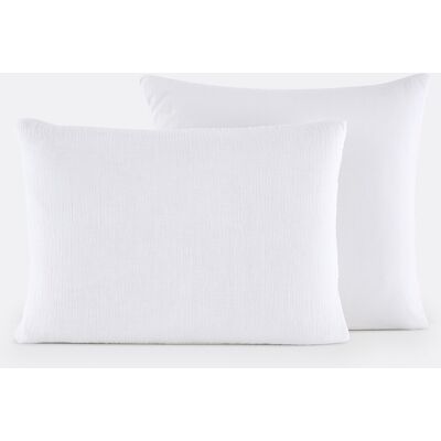 LA REDOUTE INTERIEURS Kumco funda de almohada de muselina de algodón - Blanco LA REDOUTE INTERIEURS Kumco funda de almohada de muselina de algodón - Blanco
