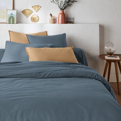 Funda nórdica de algodón lavado La Redoute Intérieurs - Azul - 260x240cm Funda nórdica de algodón lavado La Redoute Intérieurs - Azul - 260x240cm