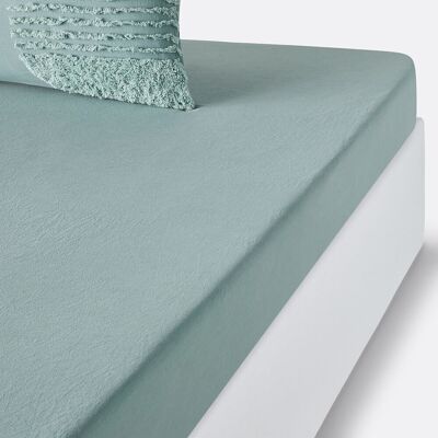 La Redoute Interieurs Sábana bajera de algodón - Verde - Ropa de cama La Redoute Interieurs Sábana bajera de algodón - Verde - Ropa de cama
