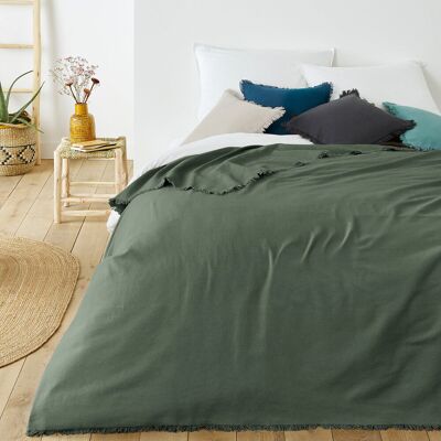 La Redoute Interieurs - Panama algodón natté - Verde - Cubrecama La Redoute Interieurs - Panama algodón natté - Verde - Cubrecama