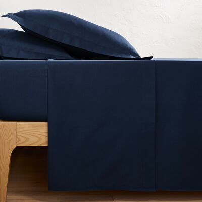 La Redoute Interieurs Azul Sábana de poliéster y algodón - Ropa de cama La Redoute Interieurs Azul Sábana de poliéster y algodón - Ropa de cama