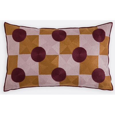 La Redoute Funda de cojín rectangular 50x30cm, en lino y algodón bordado, TOUMA. Talla 50 x 30 cm. Color La Redoute Funda de cojín rectangular 50x30cm, en lino y algodón bordado, TOUMA. Talla 50 x 30 cm. Color