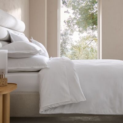 Funda nórdica de algodón satinado AM.PM - Galor Blanco Funda nórdica de algodón satinado AM.PM - Galor Blanco