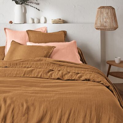 La Redoute Funda nórdica de lino lavado, Linot. Talla Cama 140cm (240x240cm). Color La Redoute Funda nórdica de lino lavado, Linot. Talla Cama 140cm (240x240cm). Color