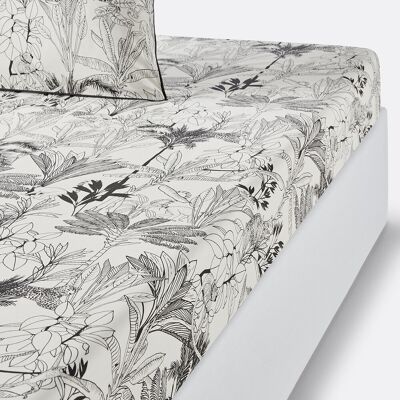 La Redoute Interieurs Palmeira Sábana bajera de algodón percal - Ropa de cama La Redoute Interieurs Palmeira Sábana bajera de algodón percal - Ropa de cama