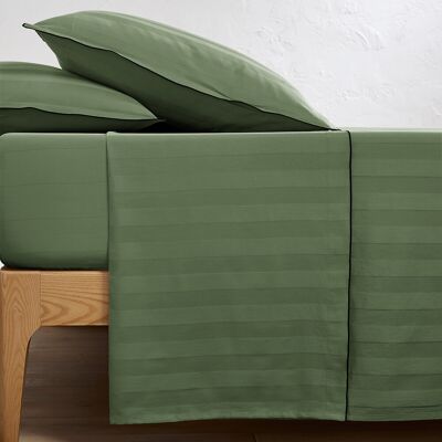 La Redoute Sábana encimera, algodón satinado 300 hilos, rayas Victor. Talla Cama 105cm (180x290cm). Color La Redoute Sábana encimera, algodón satinado 300 hilos, rayas Victor. Talla Cama 105cm (180x290cm). Color