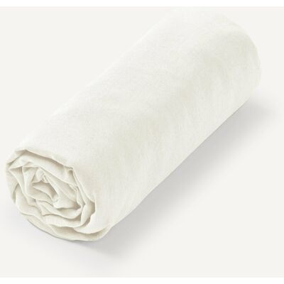 Sábana ajustable de lino lavado Elina para colchones altos - Ropa de cama y textiles Sábana ajustable de lino lavado Elina para colchones altos - Ropa de cama y textiles