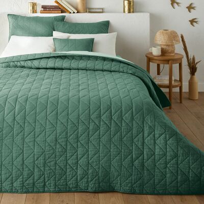 La Redoute Cubrecama acolchado de algodón Zig Zag Scenario. Talla 140x200 cm. Color La Redoute Cubrecama acolchado de algodón Zig Zag Scenario. Talla 140x200 cm. Color