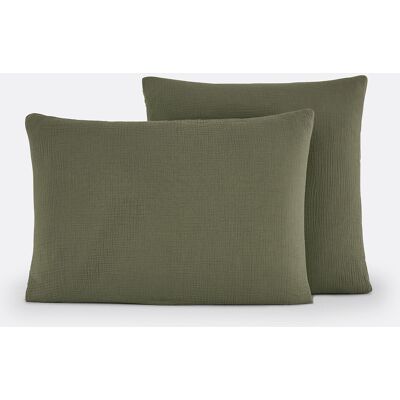 la redoute interieurs Kumco Funda de almohada de algodón con Waffle la redoute interieurs Kumco Funda de almohada de algodón con Waffle